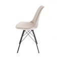Kick Schalenstuhl Velvet - Champagner - Champagner
