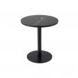 Kick Beistelltisch Marble Rund Hoch - Schwarz