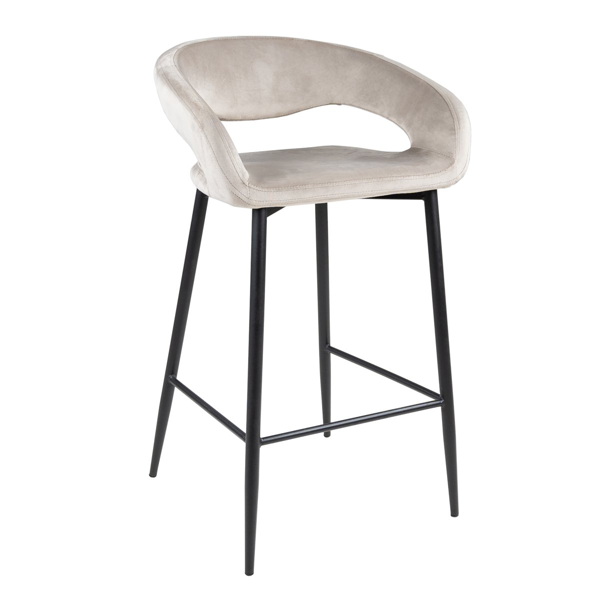Kick Collection Kick Barhocker Lenn - Velvet - Champagner