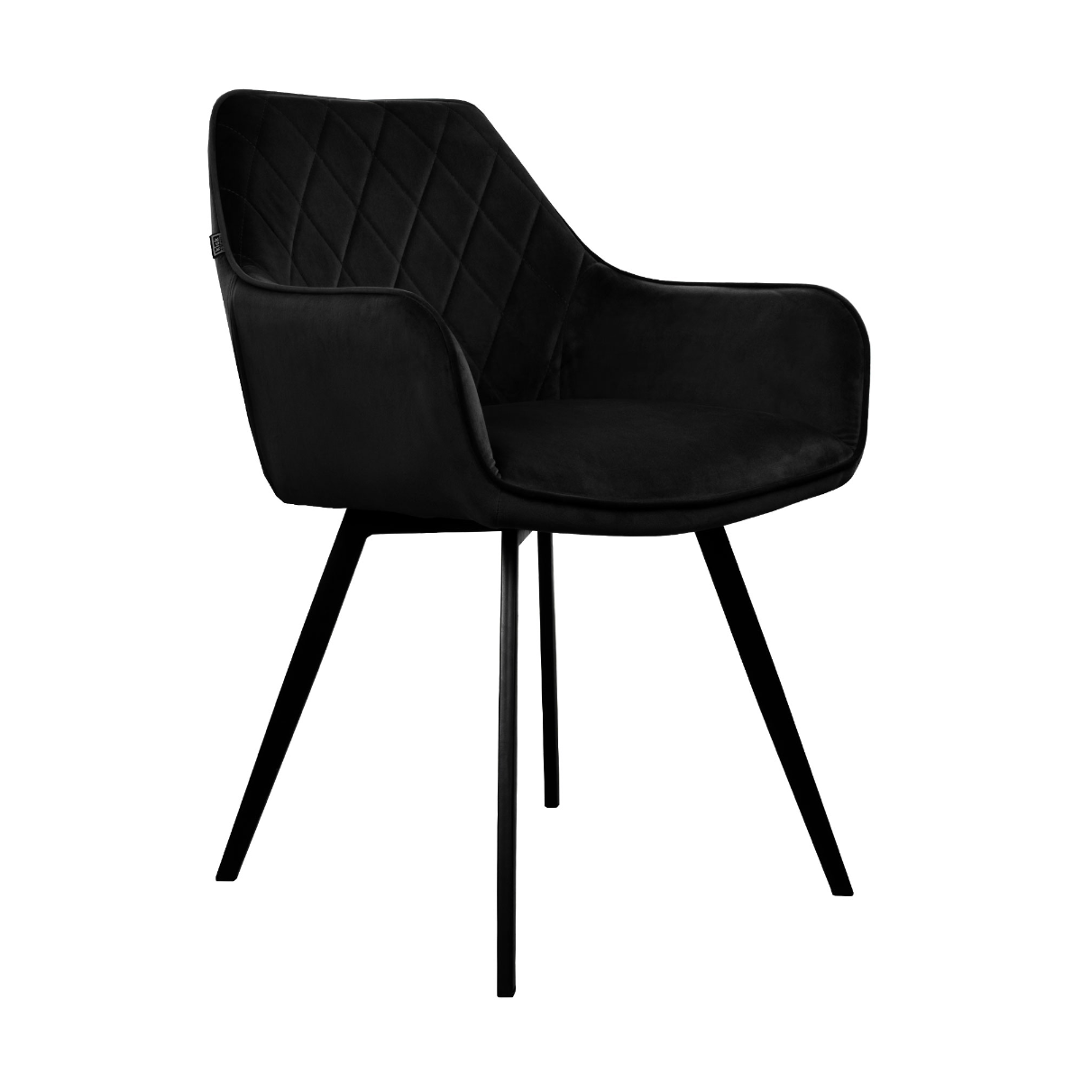 Kick Collection Kick Esszimmerstuhl Karl Velvet - Schwarz