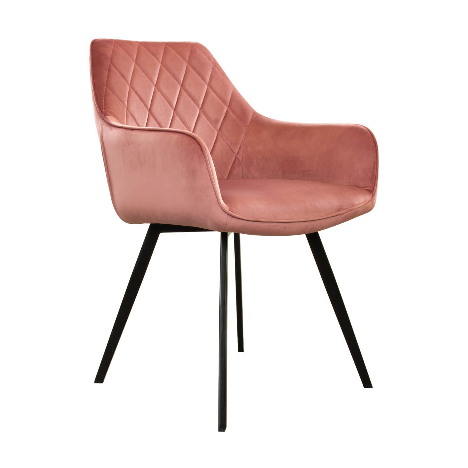 Kick Collection Kick Esszimmerstuhl Karl Velvet - Rosa