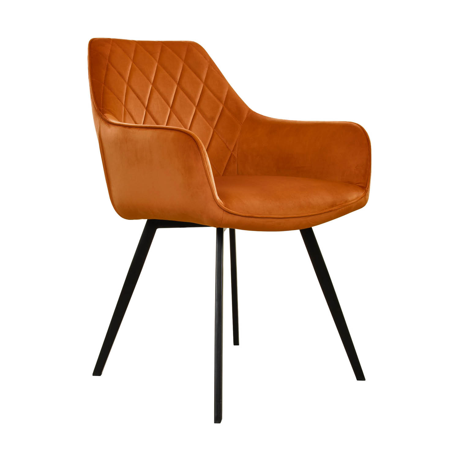 Kick Collection Kick Esszimmerstuhl Karl Velvet - Orange