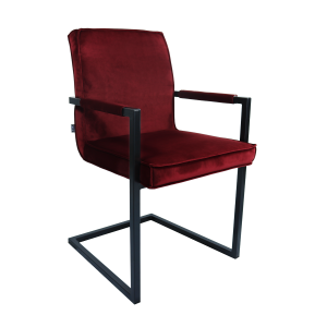 Kick eetkamerstoel JIM - Velvet Rood