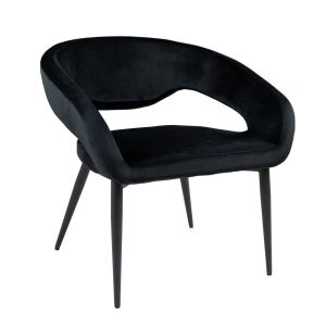 Kick Sessel Lenn - Velvet Schwarz