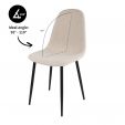 Kick Esszimmerstuhl Mee - Beige