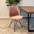 Kick Schalenstuhl Velvet – Rosa