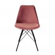 Kick Schalenstuhl Velvet – Rosa
