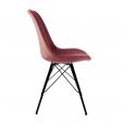 Kick Schalenstuhl Velvet – Rosa