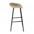 Kick Barhocker Finn Niedrig – Velvet Champagner