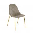 Kick Designerstuhl Tara Champagner - Goldenes Gestell
